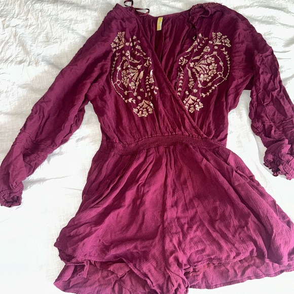 Free People embroidered romper - Picture 2 of 4
